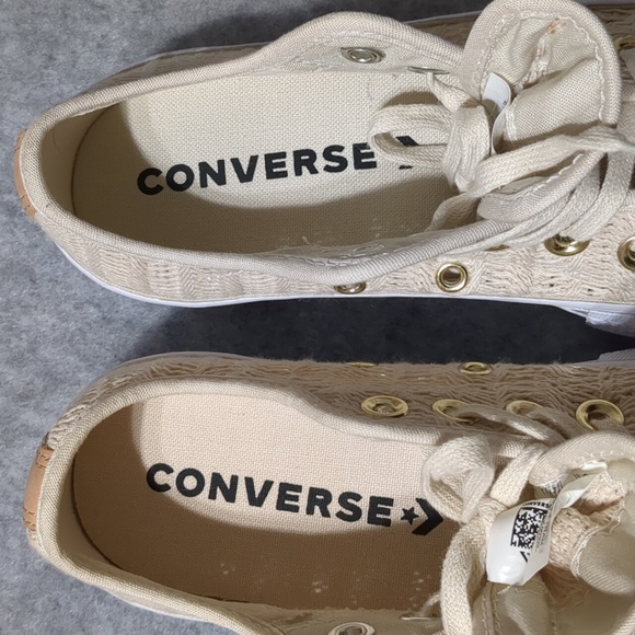 CONVERSE CHUCK TAYLOR ALL STAR Lift Ox 'Driftwood' Women's Size 6 - Picture 5 of 7